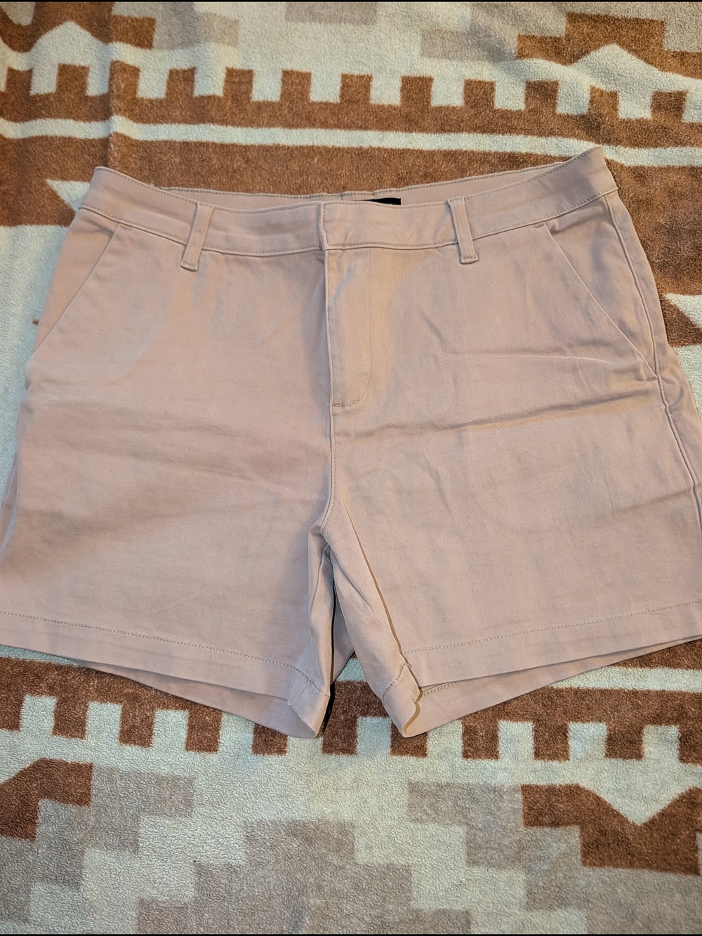 Banana Republic Women's 14 Light  Chino Bermuda Shorts Tan Summer Travel